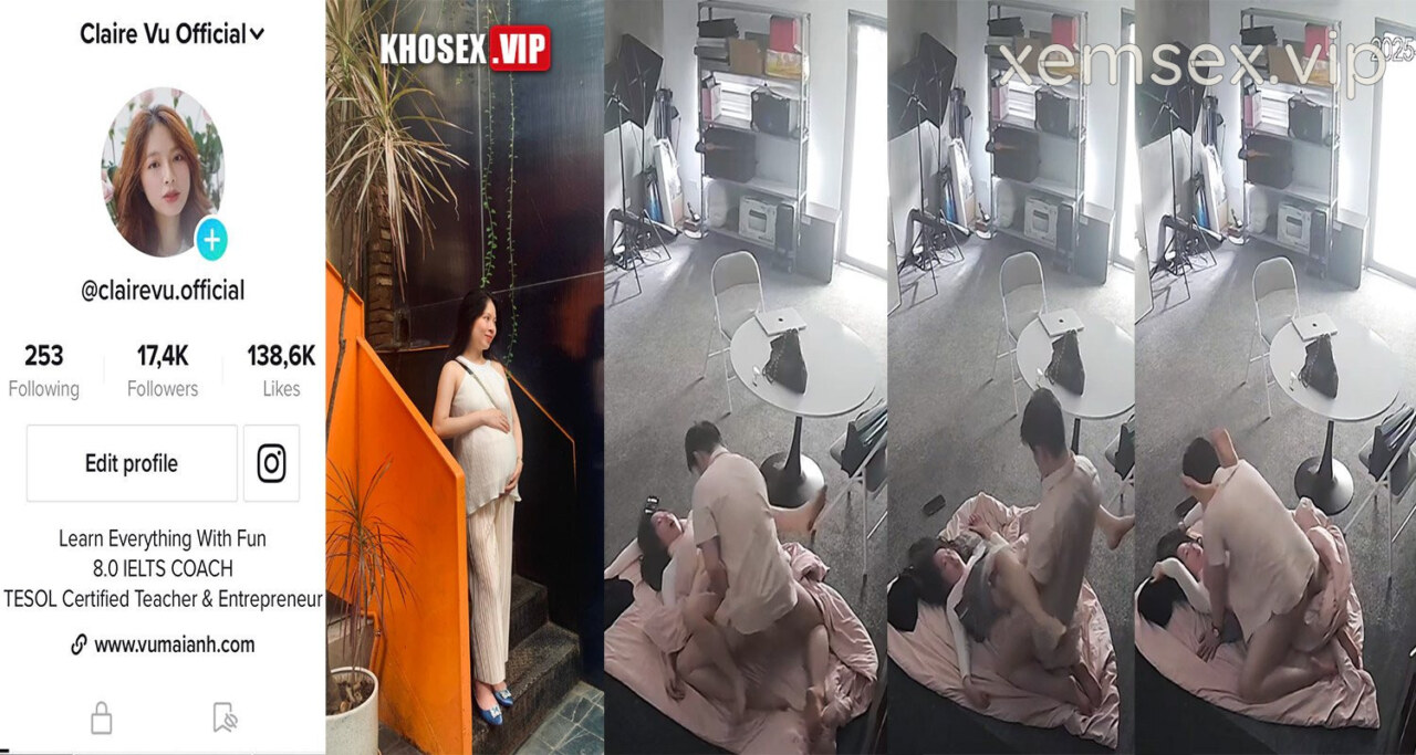 Ảnh thumbnail của Hack Camera Clip nóng Cô giáo Vũ Mai Anh dạy Tiếng Anh lộ clip sex địt nhau với học viên (Full Clip)